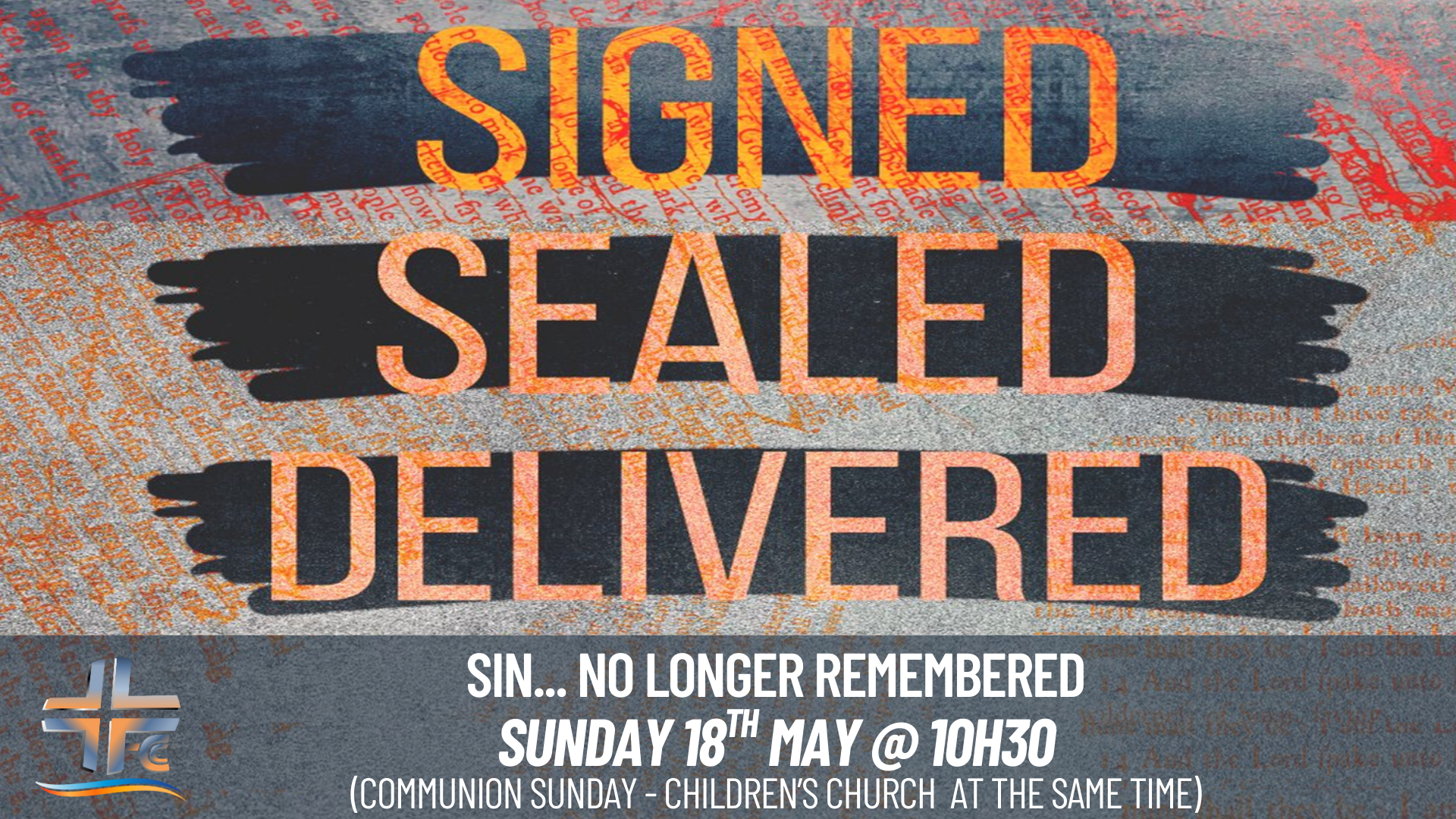 Sin… no longer remembered